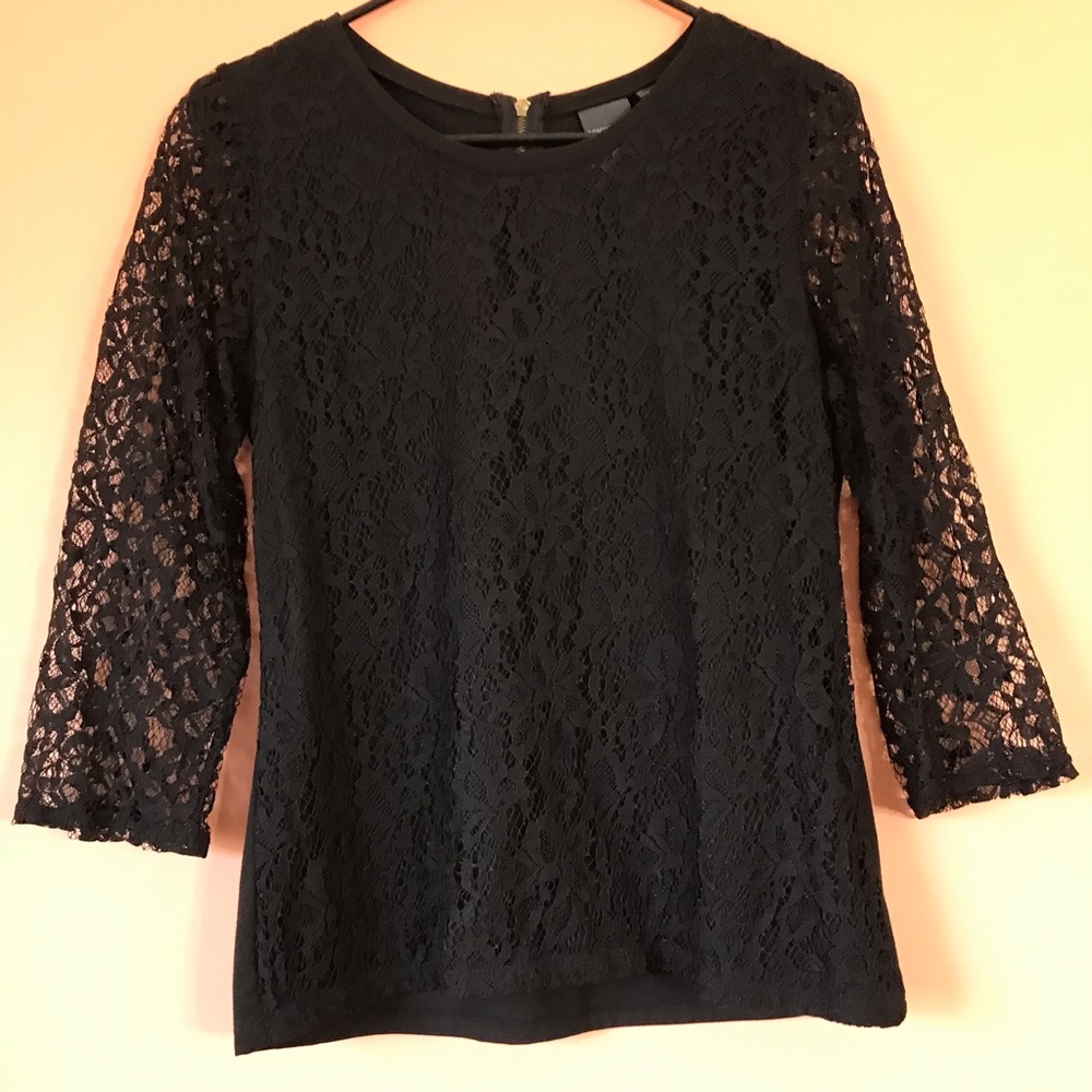Covington Lace Black Women's Blouse - Picture 4 of 14